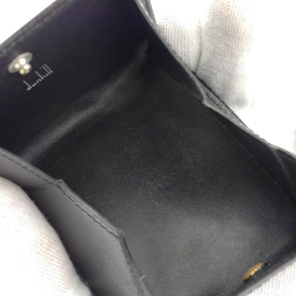 dunhill coin logo leather Auth used T10050 - Picture 5 of 7